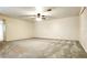 Expansive bedroom featuring a ceiling fan, neutral carpet, and ample space for furniture at 8410 Eldora Ave # 2046, Las Vegas, NV 89117