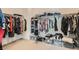 Organized walk-in closet with ample storage space for clothes and shoes at 104 Glendive St, Henderson, NV 89012