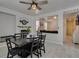 Open dining area with views into the living room and hallway, creating an inviting space at 11004 Napa Ridge Dr, Las Vegas, NV 89144