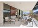 Spacious covered patio offers views into the home and out to the mountains at 11707 Discovery Canyon Dr, Las Vegas, NV 89135