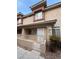 Charming two-story townhome with a private front patio and well-maintained landscaping at 1201 Dusty Creek St, Las Vegas, NV 89128