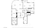 A floor plan reveals the efficient layout of a home with multiple rooms and baths at 2177 Magnolia Pond Ct, Henderson, NV 89052
