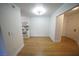 Eat-in kitchen featuring all white walls, cabinets, and appliances at 2606 S Durango Dr # 165, Las Vegas, NV 89117