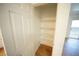 Pantry featuring wooden shelves providing ample storage space at 2606 S Durango Dr # 165, Las Vegas, NV 89117