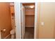 Powder room with toilet and entrance to walk-in closet at 2787 Sunken Ship St, Laughlin, NV 89029