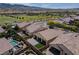 Beautiful aerial view of Southwestern home featuring a private backyard with pool and covered patio at 3084 Porte La Paz Ave, Henderson, NV 89044