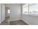 Well-lit room with blinds, neutral walls and gray flooring, perfect for relaxation at 3308 Navajo Way, Las Vegas, NV 89108