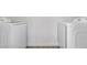 Bright laundry room with modern, front-loading washer and dryer units for efficient cleaning at 3308 Navajo Way, Las Vegas, NV 89108