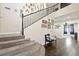 Grand entryway featuring a staircase and hardwood floors at 335 Pleasant Summit Dr, Henderson, NV 89012