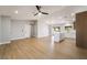 Inviting open layout with new floors and a central island with bar seating at 3572 Tempe St, Las Vegas, NV 89103