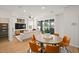 Inviting living area with a stylish couch and a sliding glass door to the patio at 4130 E Brusca Way, Pahrump, NV 89061