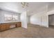 Open-concept bedroom showing natural light, a built-in desk, and neutral walls, creating a versatile space at 45 Maleena Mesa St # 1321, Henderson, NV 89074
