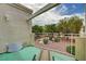 Enjoy outdoor living on this cozy balcony with wrought iron railing and views of the landscaped community at 5000 Red Rock St # 248, Las Vegas, NV 89118