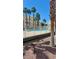 Community pool area featuring palm trees and ample lounge seating at 5000 Red Rock St # 248, Las Vegas, NV 89118