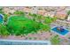 Community park and playground featuring green space, playground and walking paths in a Gathering friendly neighborhood at 689 Sea Star St, Henderson, NV 89002