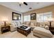 Inviting living room with a sectional sofa, decorative pillows, and natural light creates a cozy and comfortable atmosphere at 724 Smokey Mountain Ave, Henderson, NV 89012