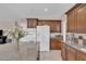 Modern kitchen featuring a large island and ample counter space at 9017 Cotton Rose Way, Las Vegas, NV 89134