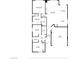Detailed floor plan showing layout of bedrooms, bathrooms, kitchen, and living spaces at 10121 Iron Wood Peak Ave, Las Vegas, NV 89166