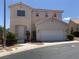 Charming two-story home with a two car garage and desert landscaping in a quiet neighborhood at 10357 Bent Willow Ave, Las Vegas, NV 89129
