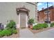 Inviting home entrance with landscaped walkway and a decorative door at 10450 Gold Shadow Ave, Las Vegas, NV 89129