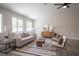 Modern living room with a comfortable sofa, contemporary furniture, and bright natural light at 10712 Aire Dr, Las Vegas, NV 89144