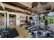 Spacious home gym featuring state-of-the-art exercise equipment and panoramic views at 11 Golden Sunray Ln, Las Vegas, NV 89135
