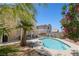 Backyard pool with landscaping and patio at 1906 Desert Sage Ave, North Las Vegas, NV 89031