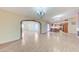 Living room showcases open floor plan to dining and kitchen at 3360 Paso Andres St, Las Vegas, NV 89146