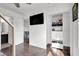 Bedroom with wood floors and plenty of storage provided by the closet built ins at 382 Gracious Way, Henderson, NV 89011