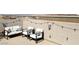 Rooftop patio area with modern furniture and string lights at 382 Gracious Way, Henderson, NV 89011