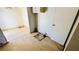 Kitchen needing renovation with worn hardwood floors, damaged ceiling, and cabinetry at 3974 Palos Verdes St, Las Vegas, NV 89119