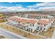Newly constructed townhomes in Nevada with beautiful desert landscaping and mountain views at 4 Lomita Heights Dr, Las Vegas, NV 89138