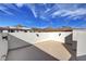 Roof deck with mountain view and white stucco surround at 4 Lomita Heights Dr, Las Vegas, NV 89138