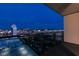 Enjoy city views at night from your balcony in Las Vegas at 4381 Flamingo Rd # 2612, Las Vegas, NV 89103