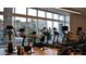 Well-equipped gym with treadmills and exercise bikes, featuring large windows and abundant natural light at 4525 Dean Martin Dr # 2901, Las Vegas, NV 89103