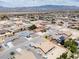 High angle aerial neighborhood shot exhibiting the community layout at 4650 Stoneham St, Pahrump, NV 89061