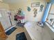Well-lit bathroom featuring a jacuzzi tub, shower, and nautical themed decor at 4650 Stoneham St, Pahrump, NV 89061
