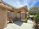 Charming front porch with stone accents, seating, and a well-maintained walkway at 4650 Stoneham St, Pahrump, NV 89061