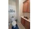 Half bath with toilet and vanity at 4650 Stoneham St, Pahrump, NV 89061