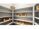 Organized pantry with shelving for ample storage at 490 Carter House Ave, Las Vegas, NV 89138