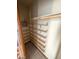 An organized closet featuring built-in shelving, maximizing storage space at 600 Woodmount Dr, Las Vegas, NV 89107