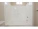 Bathtub with white walls and tiled inset shelving at 7400 W Flamingo Rd # 1082, Las Vegas, NV 89147