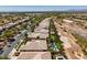 Beautiful aerial view of the well-maintained community, showcasing lush landscaping and refreshing private pools at 8221 Bay Dunes St, Las Vegas, NV 89131