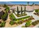 Beautiful single-story home with manicured landscaping and a covered entrance at 8221 Bay Dunes St, Las Vegas, NV 89131