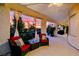 Outdoor patio with comfortable seating and views of the sunset sky at 8221 Bay Dunes St, Las Vegas, NV 89131