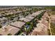 Overhead photo showing desert style homes and landscaping in a neighborhood at 8221 Bay Dunes St, Las Vegas, NV 89131