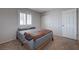 Bedroom with closet, window, and door at 839 Benita Pl, Boulder City, NV 89005