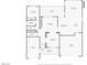 Detailed floor plan showcasing the layout of the home, including rooms and dimensions at 9192 Moose Country Pl, Las Vegas, NV 89178