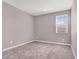 Neutral carpeted bedroom featuring one window and painted walls with white trim, ready for personalization at 9330 Brookmont Ave, Las Vegas, NV 89149