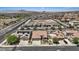 Scenic aerial view of a residential area with well-maintained homes and desert landscape at 1008 New Creek Ave, Henderson, NV 89015